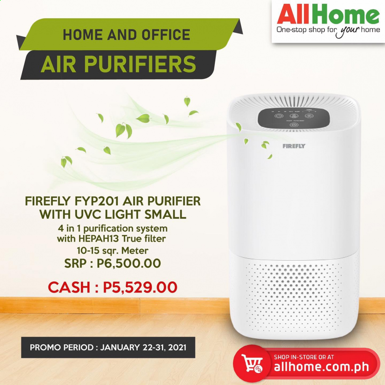thumbnail - AllHome offer  - 22.1.2021 - 31.1.2021 - Sales products - air purifier. Page 6.