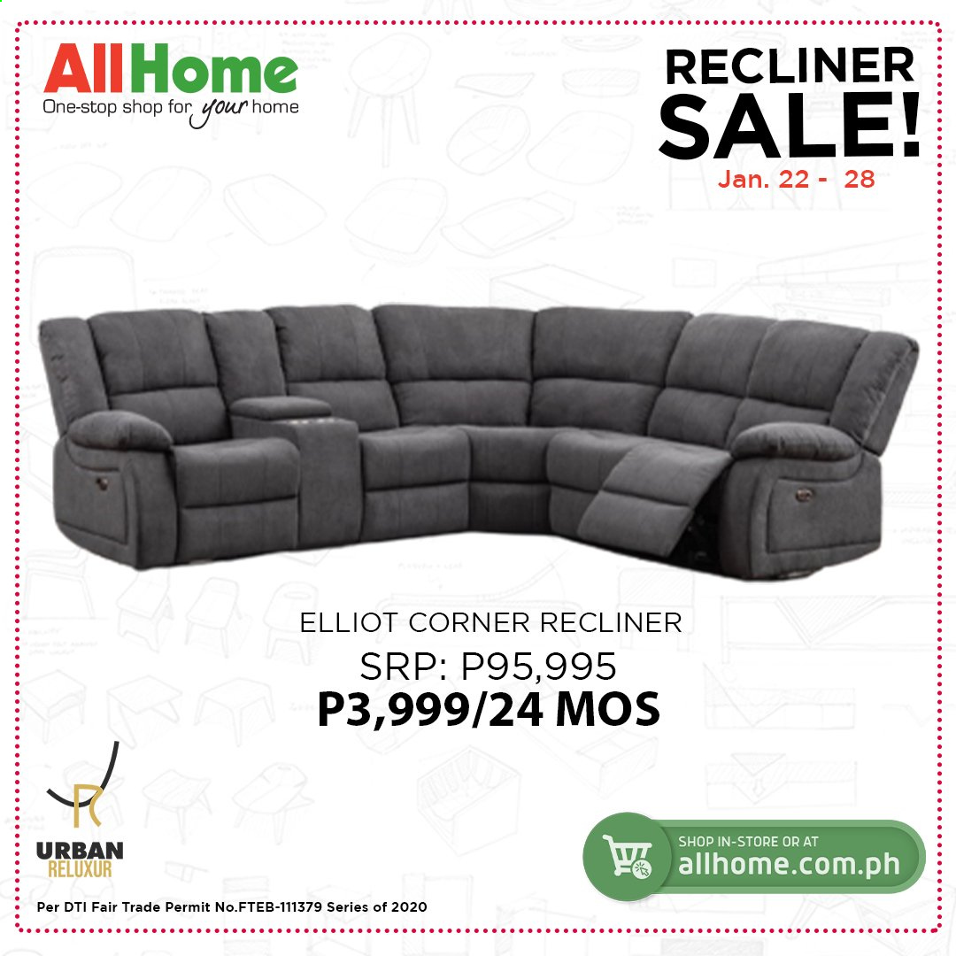thumbnail - AllHome offer  - 22.1.2021 - 28.1.2021 - Sales products - recliner chair. Page 6.