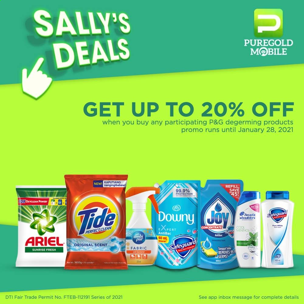 thumbnail - Puregold offer  - 22.1.2021 - 28.1.2021 - Sales products - Tide, Ariel. Page 1.