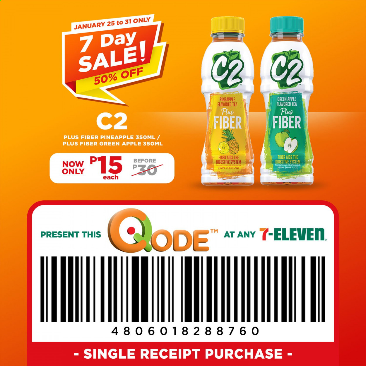 thumbnail - 7 Eleven offer  - 25.1.2021 - 31.1.2021 - Sales products - Digestive, tea. Page 2.