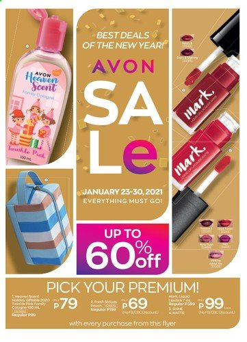 thumbnail - Avon offer  - 23.1.2021 - 30.1.2021 - Sales products - Avon, cologne. Page 1.
