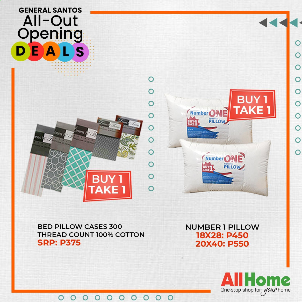 thumbnail - AllHome offer  - 30.1.2021 - 28.2.2021 - Sales products - pillow, bed. Page 1.