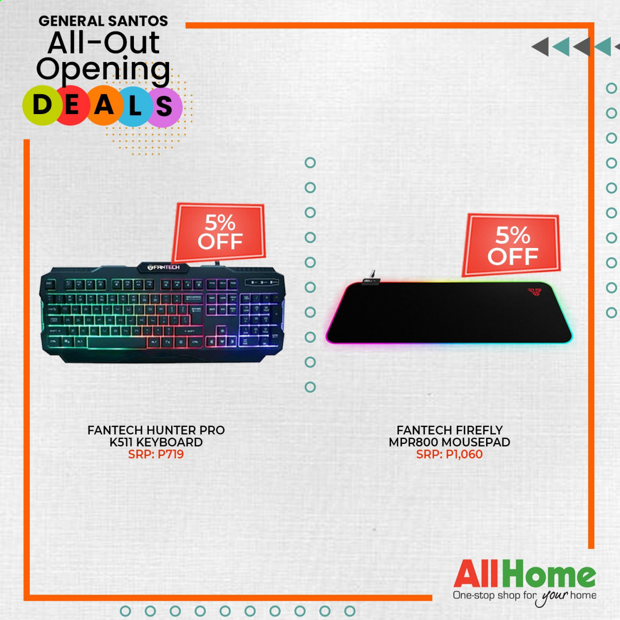 thumbnail - AllHome offer  - 30.1.2021 - 28.2.2021 - Sales products - keyboard, Hunter. Page 7.