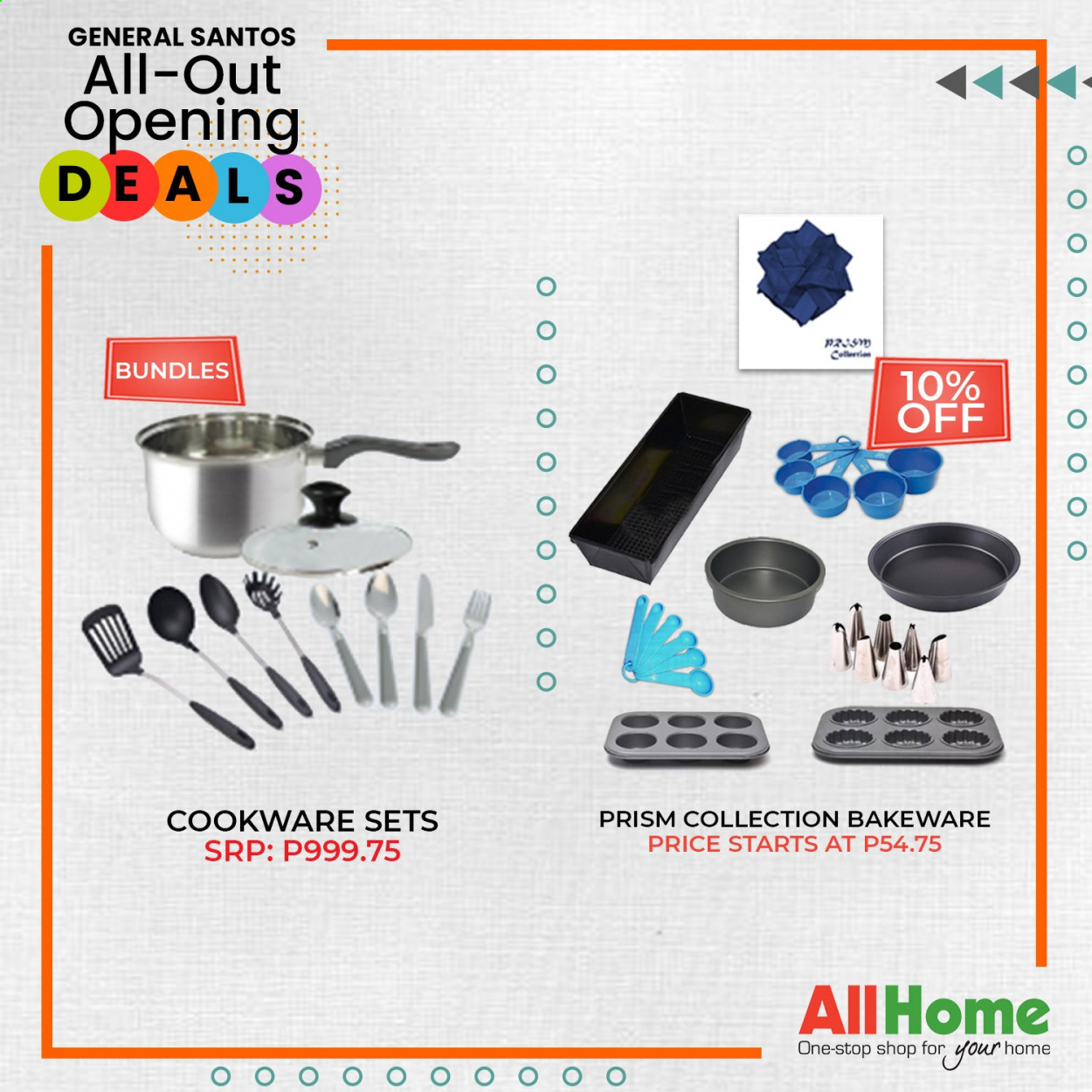 thumbnail - AllHome offer  - 30.1.2021 - 28.2.2021 - Sales products - cookware set, bakeware. Page 18.