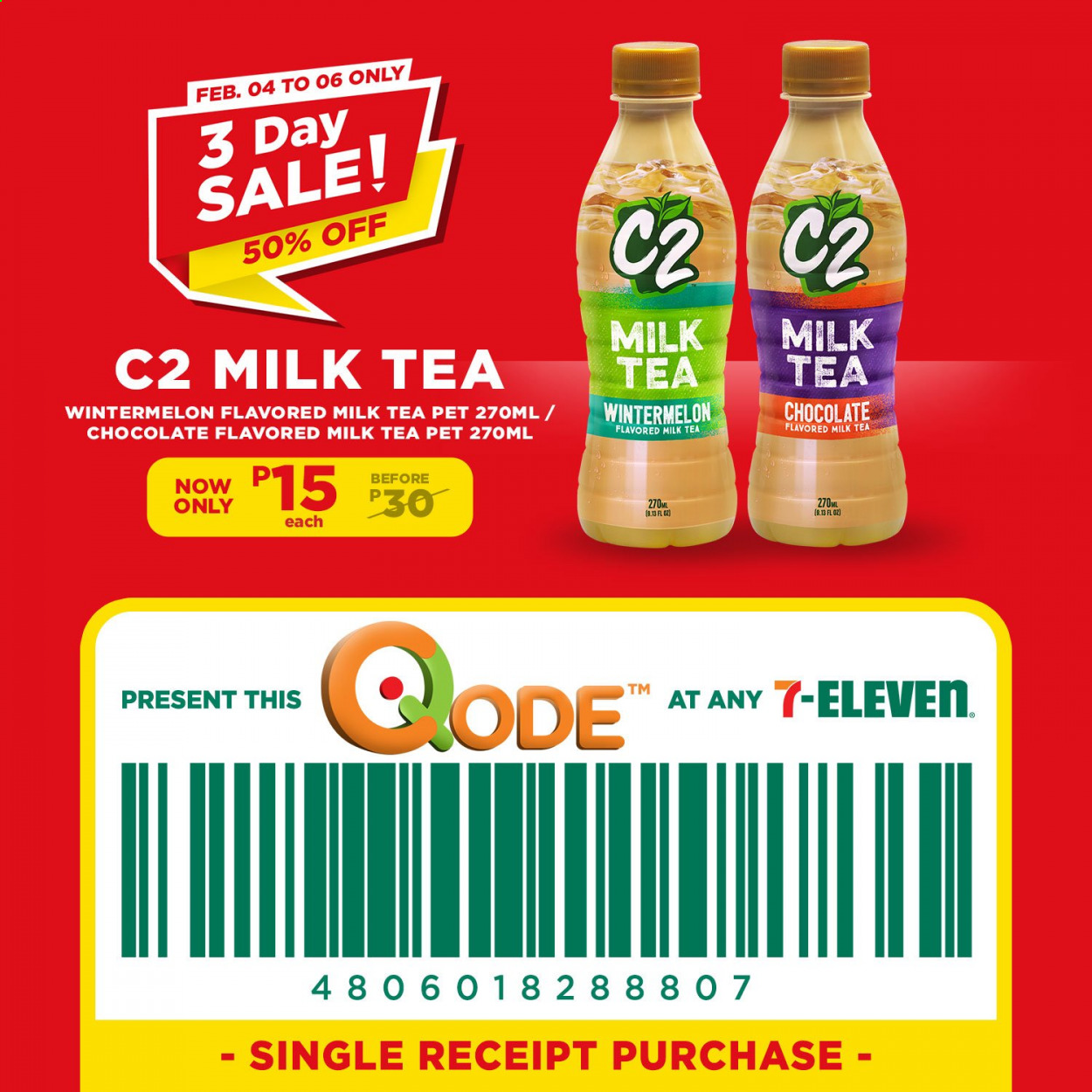 thumbnail - 7 Eleven offer  - 4.2.2021 - 6.2.2021 - Sales products - chocolate, tea. Page 4.