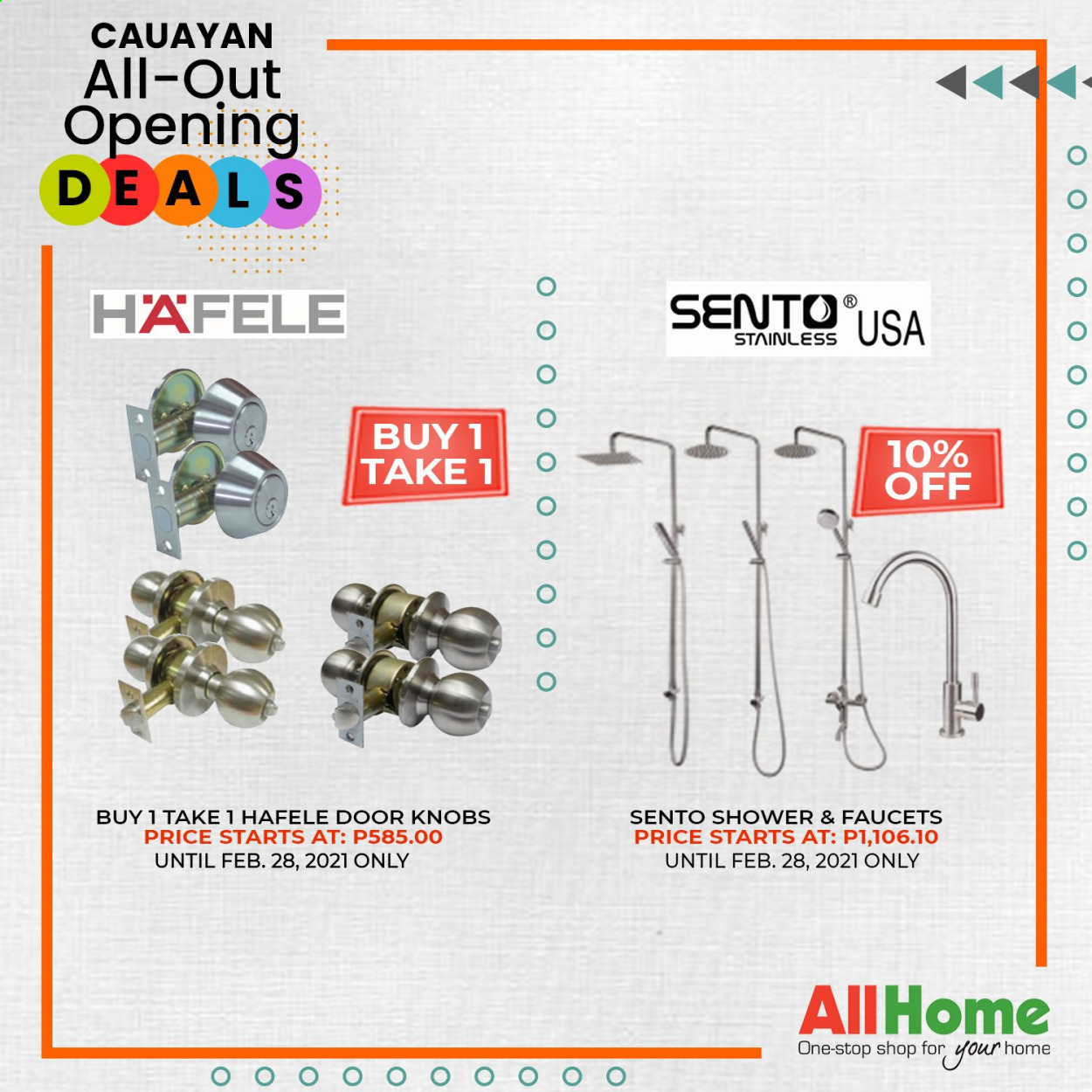 thumbnail - AllHome offer  - 12.2.2021 - 7.3.2021 - Sales products - Hafele. Page 8.
