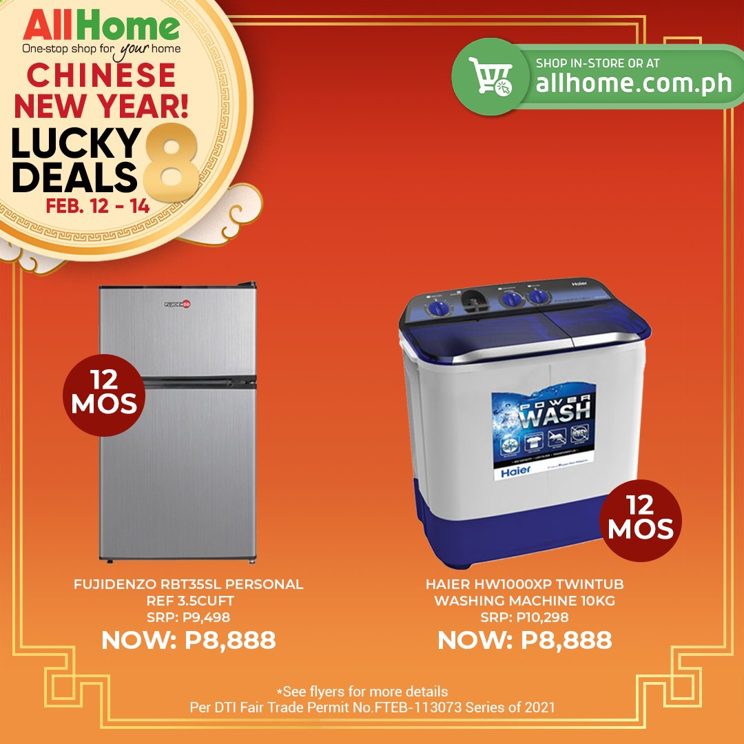 thumbnail - AllHome offer  - 12.2.2021 - 14.2.2021 - Sales products - Haier, washing machine. Page 2.