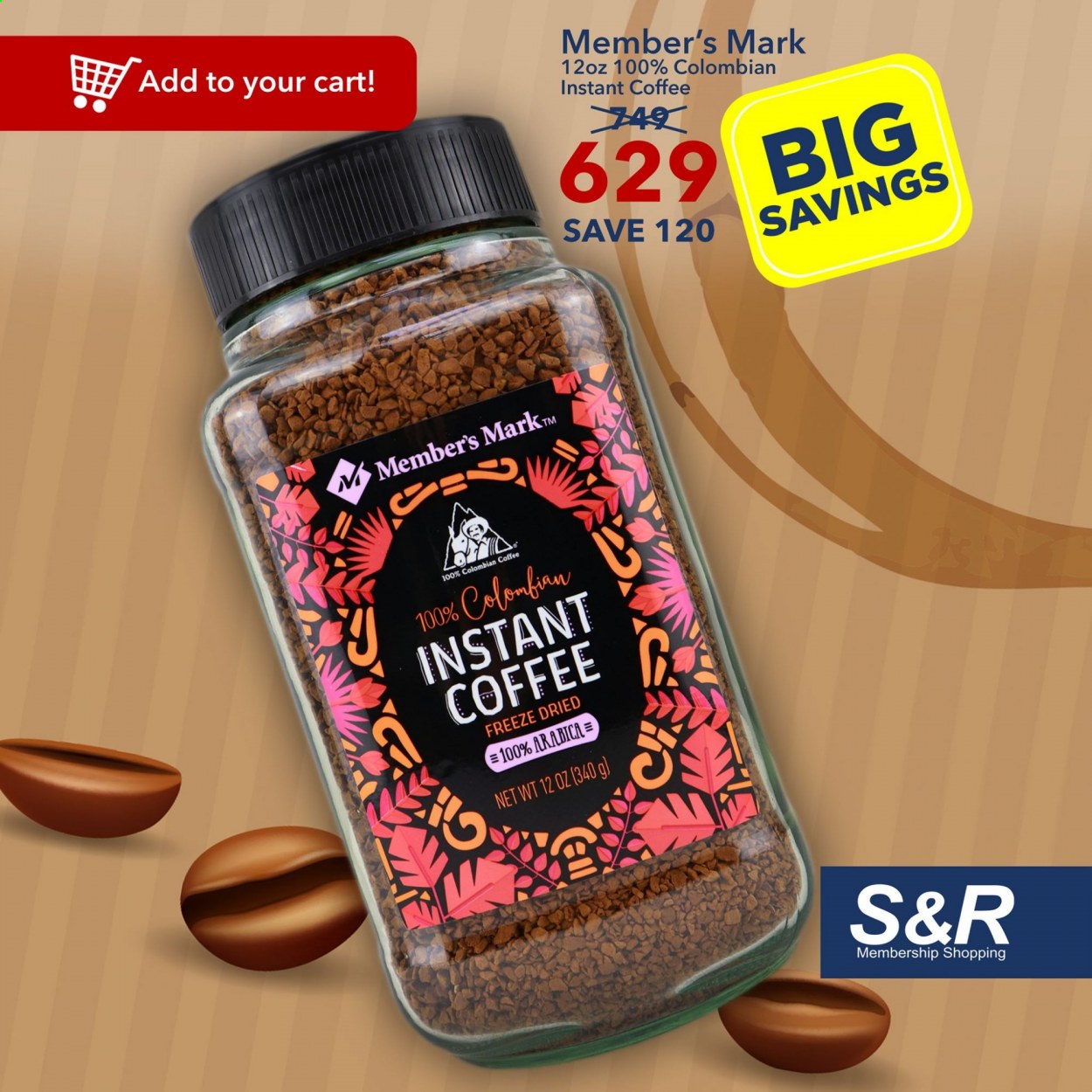 thumbnail - S&R Membership Shopping offer  - Sales products - instant coffee, cart. Page 3.