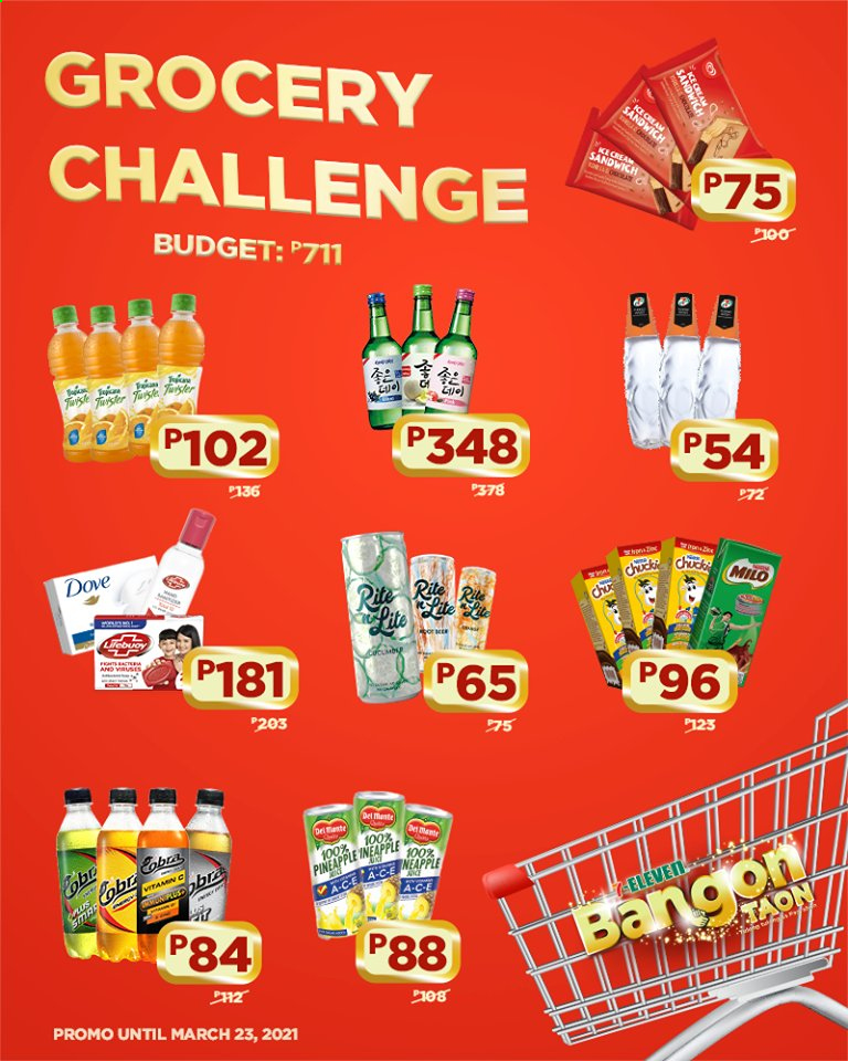 thumbnail - 7 Eleven offer  - 20.2.2021 - 23.3.2021 - Sales products - sandwich, Milo. Page 1.