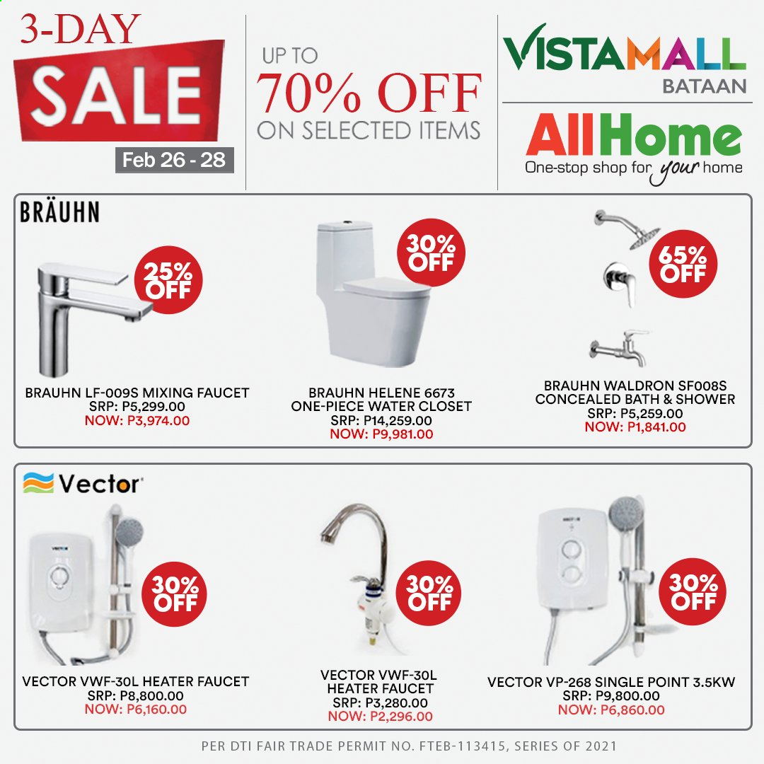 thumbnail - AllHome offer  - 26.2.2021 - 28.2.2021 - Sales products - faucet, closet system. Page 2.