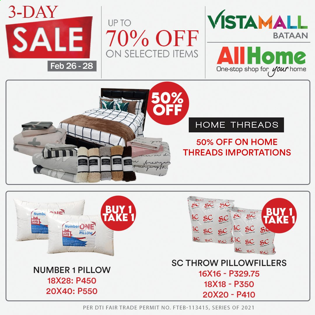 thumbnail - AllHome offer  - 26.2.2021 - 28.2.2021 - Sales products - pillow. Page 9.