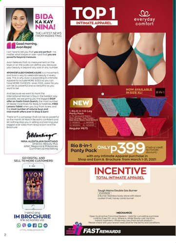 thumbnail - Avon offer  - 1.3.2021 - 31.3.2021 - Sales products - Avon, comb. Page 2.