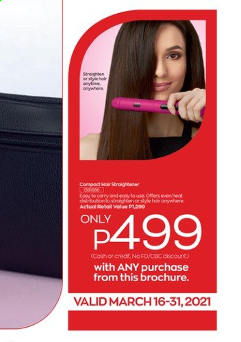 thumbnail - Avon offer  - 16.3.2021 - 31.3.2021 - Sales products - straightener. Page 3.