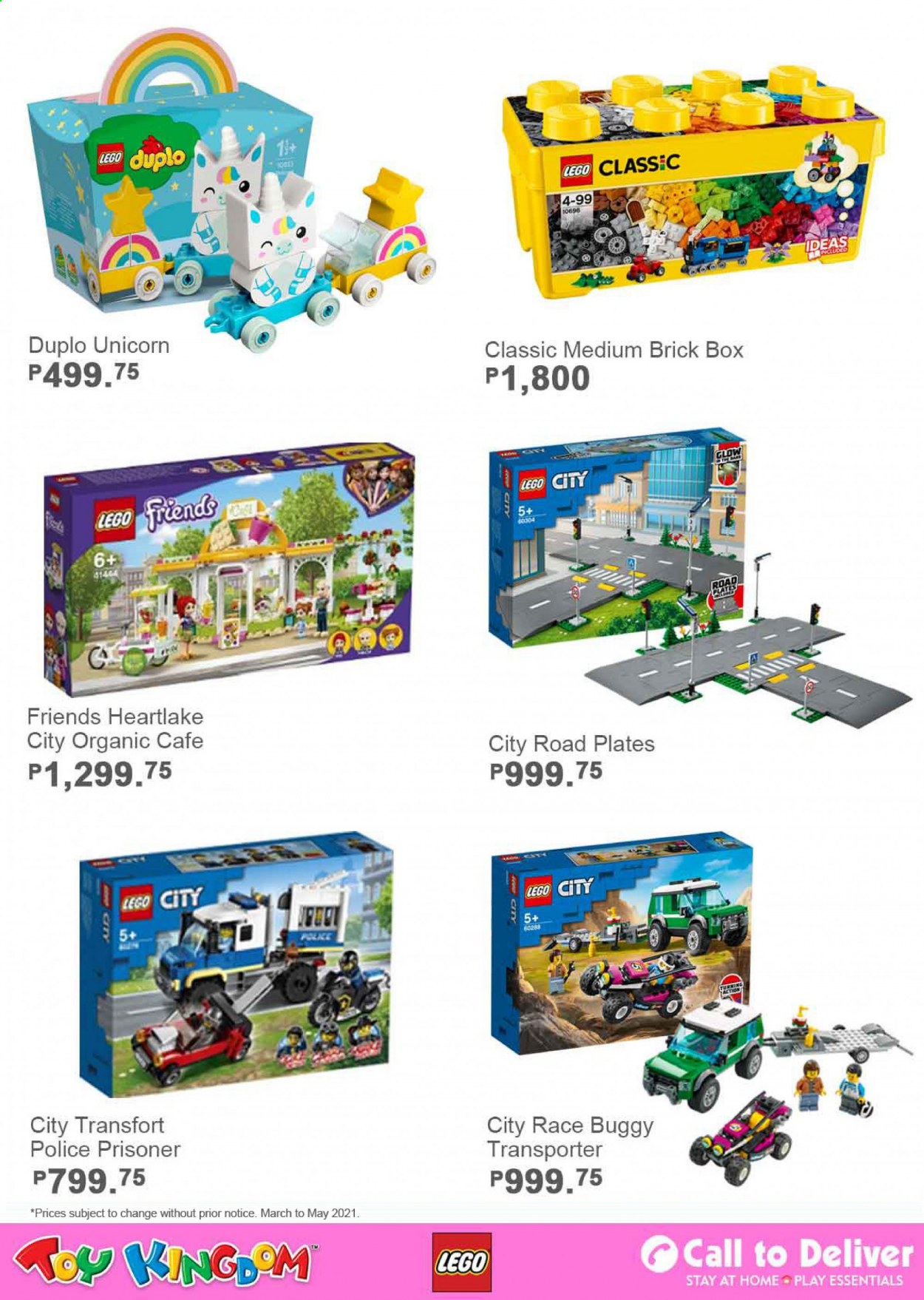 thumbnail - Toy Kingdom offer  - Sales products - plate, LEGO, LEGO City, LEGO Duplo, LEGO Classic, race buggy transporter. Page 27.