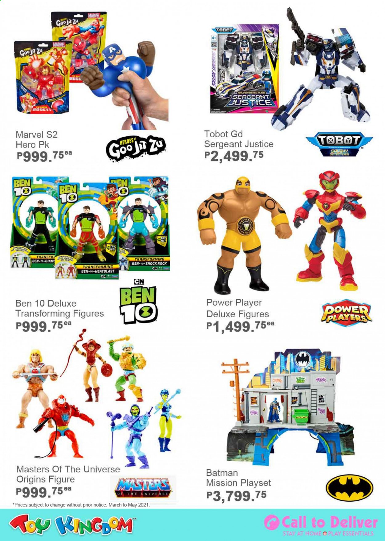 thumbnail - Toy Kingdom offer  - Sales products - Batman, Samsung Galaxy, play set, Ben 10. Page 43.