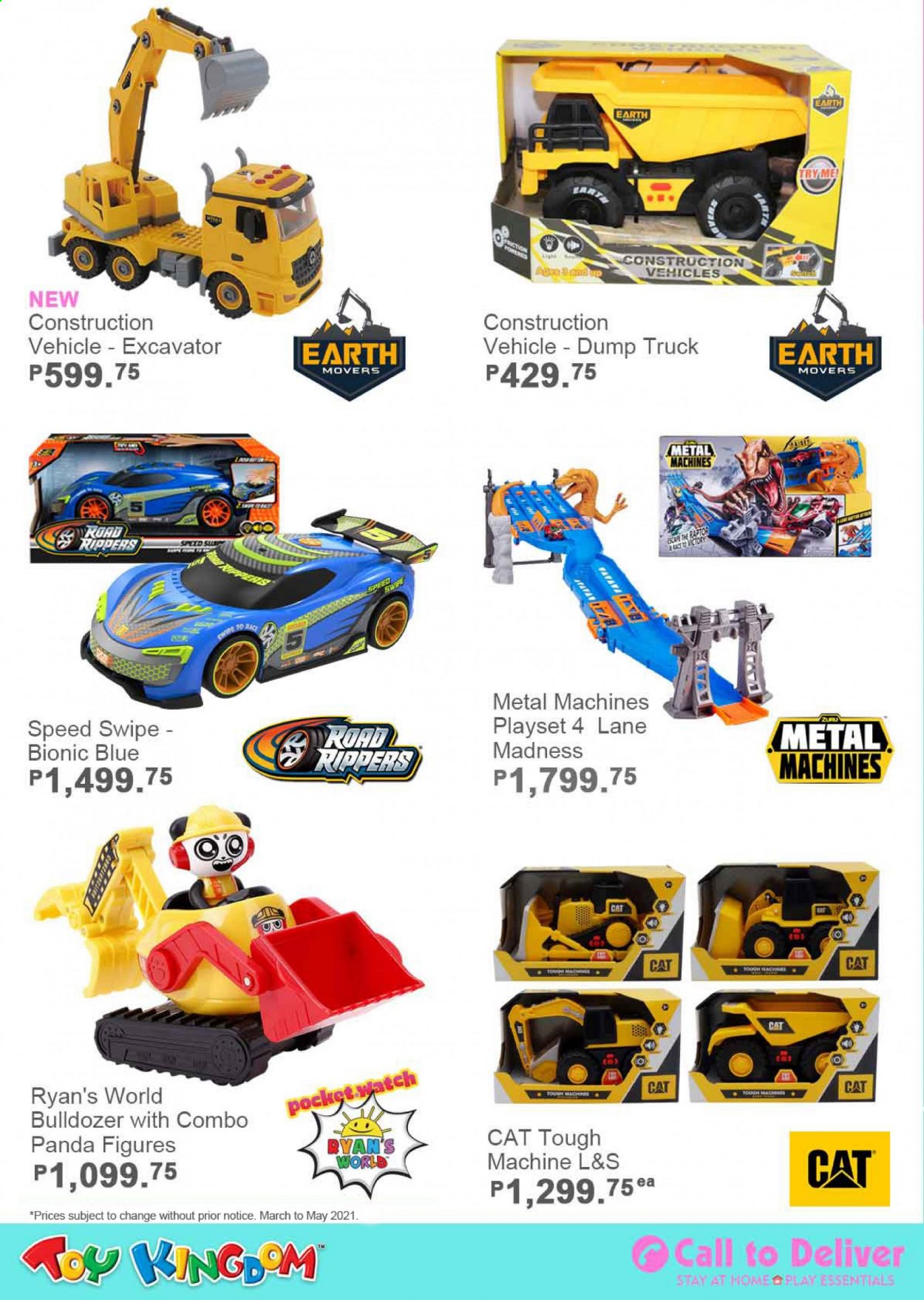 thumbnail - Toy Kingdom offer  - Sales products - play set, toys, vehicle, panda, Zuru, road rippers. Page 47.