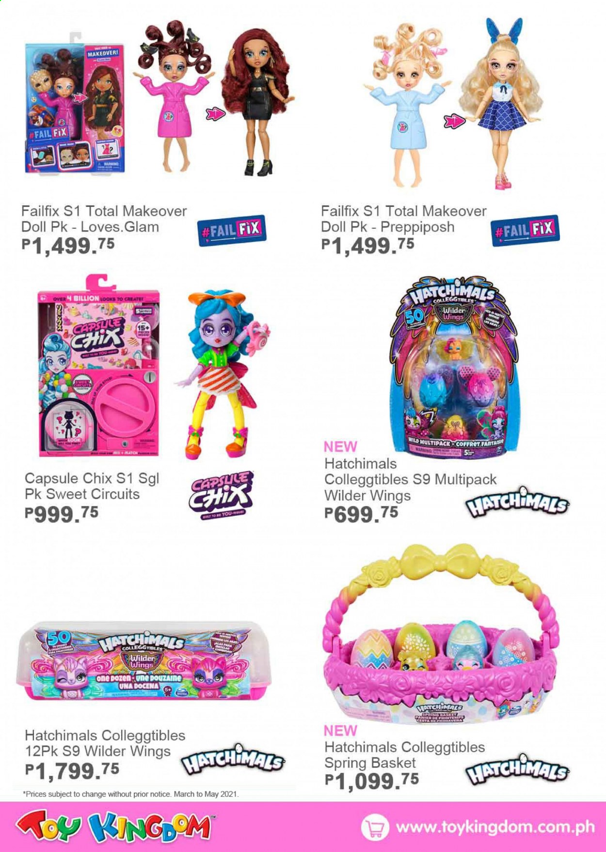 thumbnail - Toy Kingdom offer  - Sales products - doll, Hatchimals. Page 59.