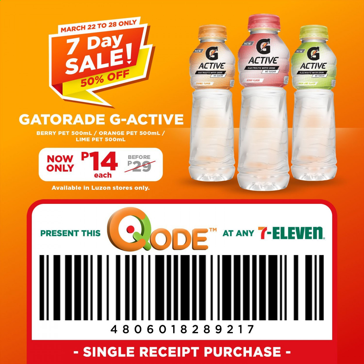 thumbnail - 7 Eleven offer  - 22.3.2021 - 28.3.2021 - Sales products - Gatorade. Page 4.