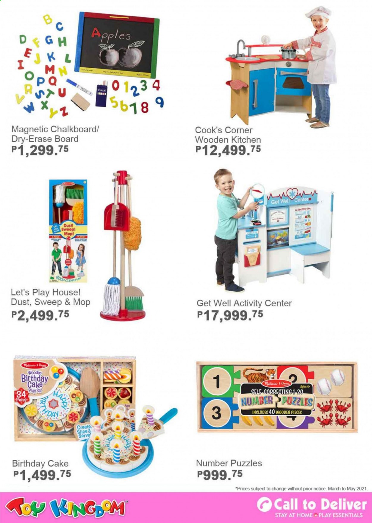 thumbnail - Toy Kingdom offer  - Sales products - chalkboard, play set, toys, puzzle. Page 79.