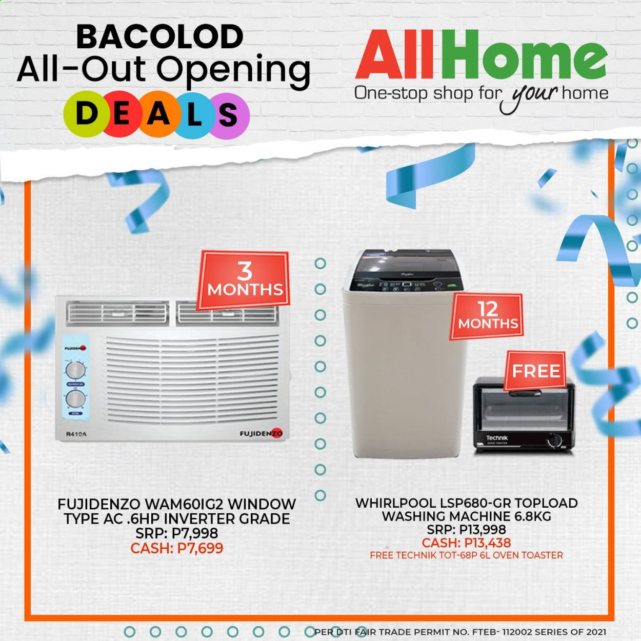 thumbnail - AllHome offer  - Sales products - oven, washing machine. Page 1.