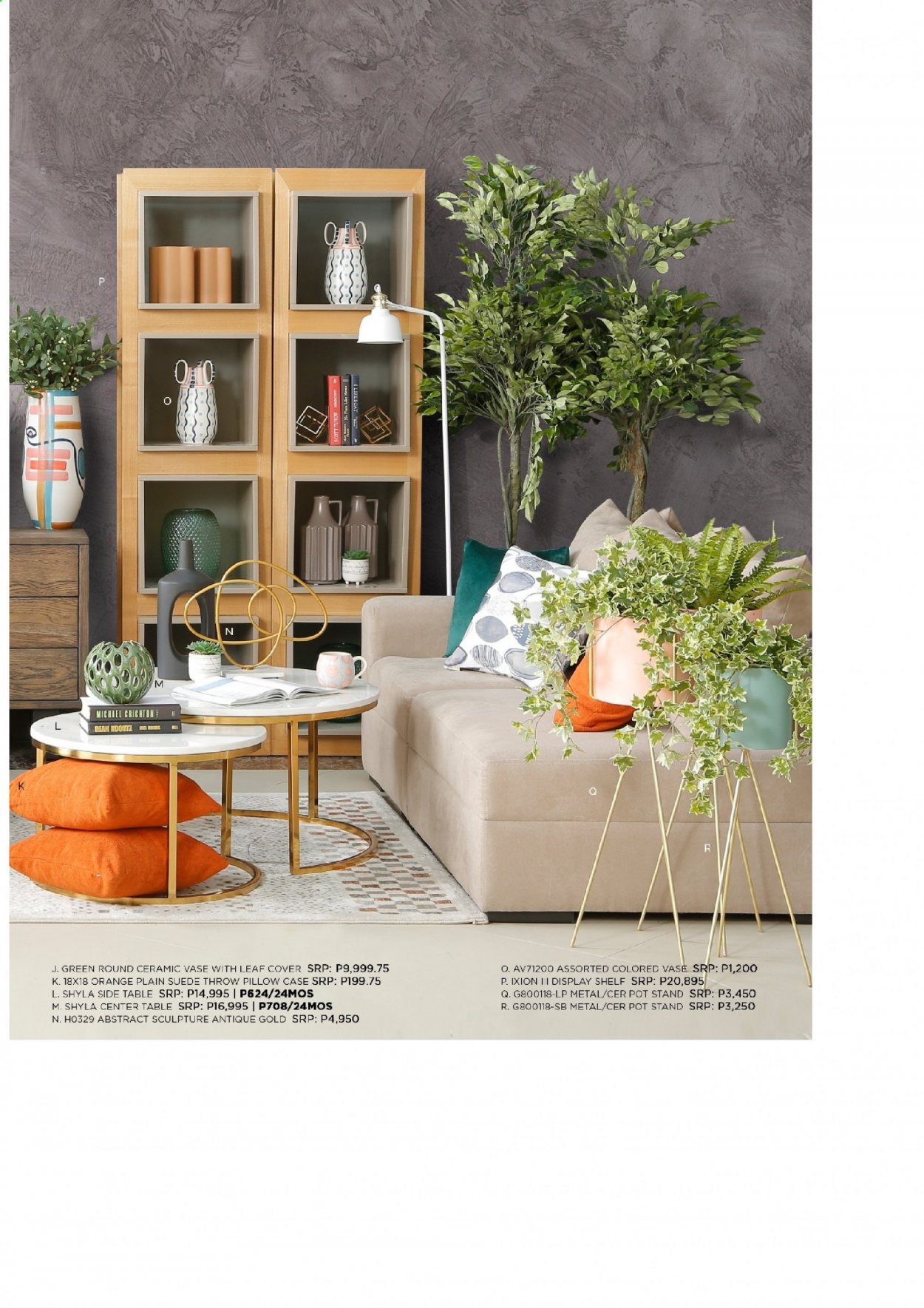 thumbnail - AllHome offer  - 23.3.2021 - 30.6.2021 - Sales products - pot, pillow, table, sidetable, shelves, vase. Page 28.