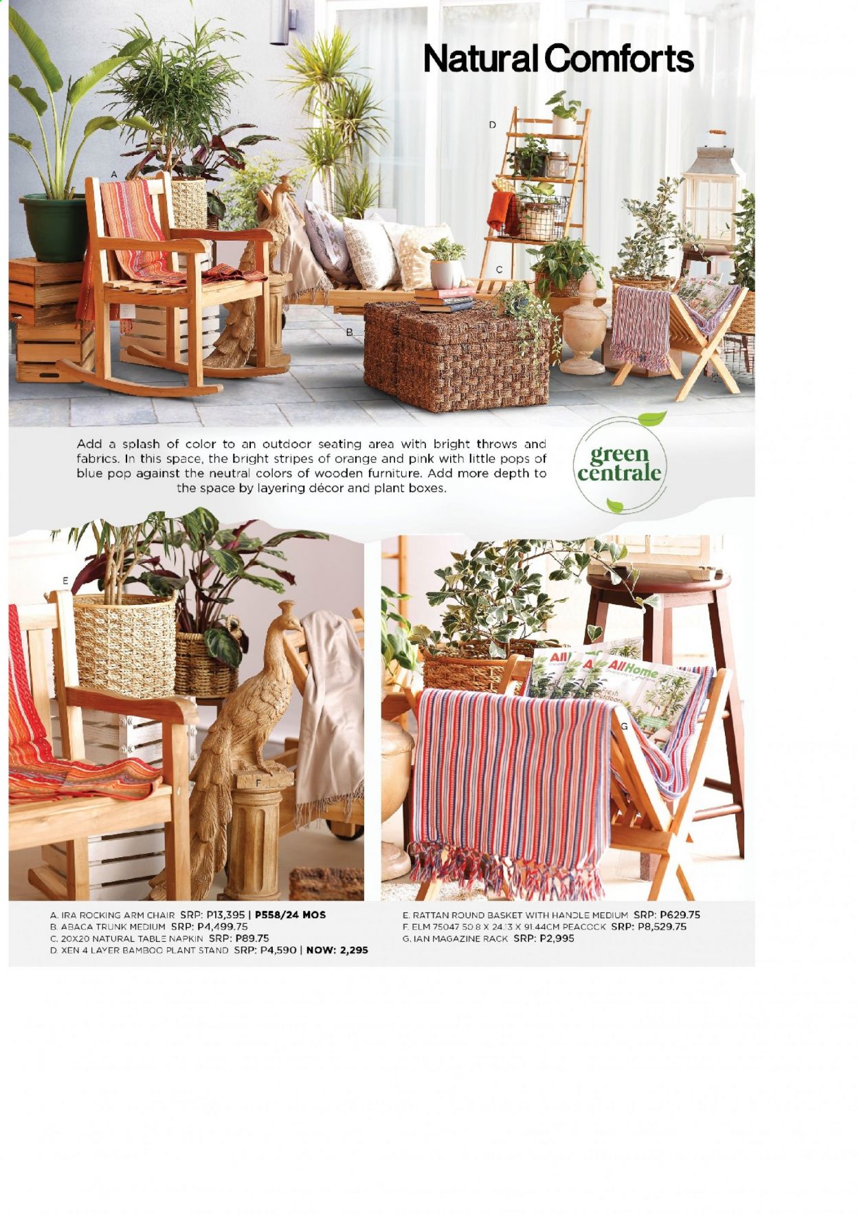 thumbnail - AllHome offer  - 23.3.2021 - 30.6.2021 - Sales products - basket, table, chair, arm chair. Page 42.