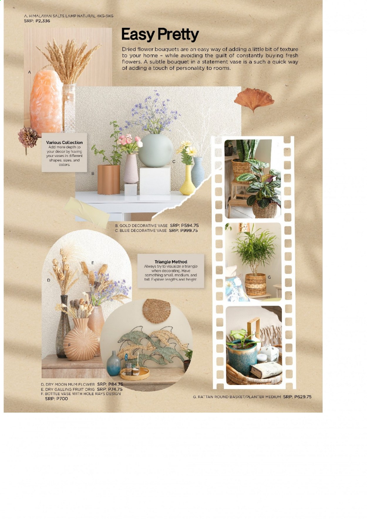 thumbnail - AllHome offer  - 23.3.2021 - 30.6.2021 - Sales products - basket, vase, lamp, bouquet. Page 44.