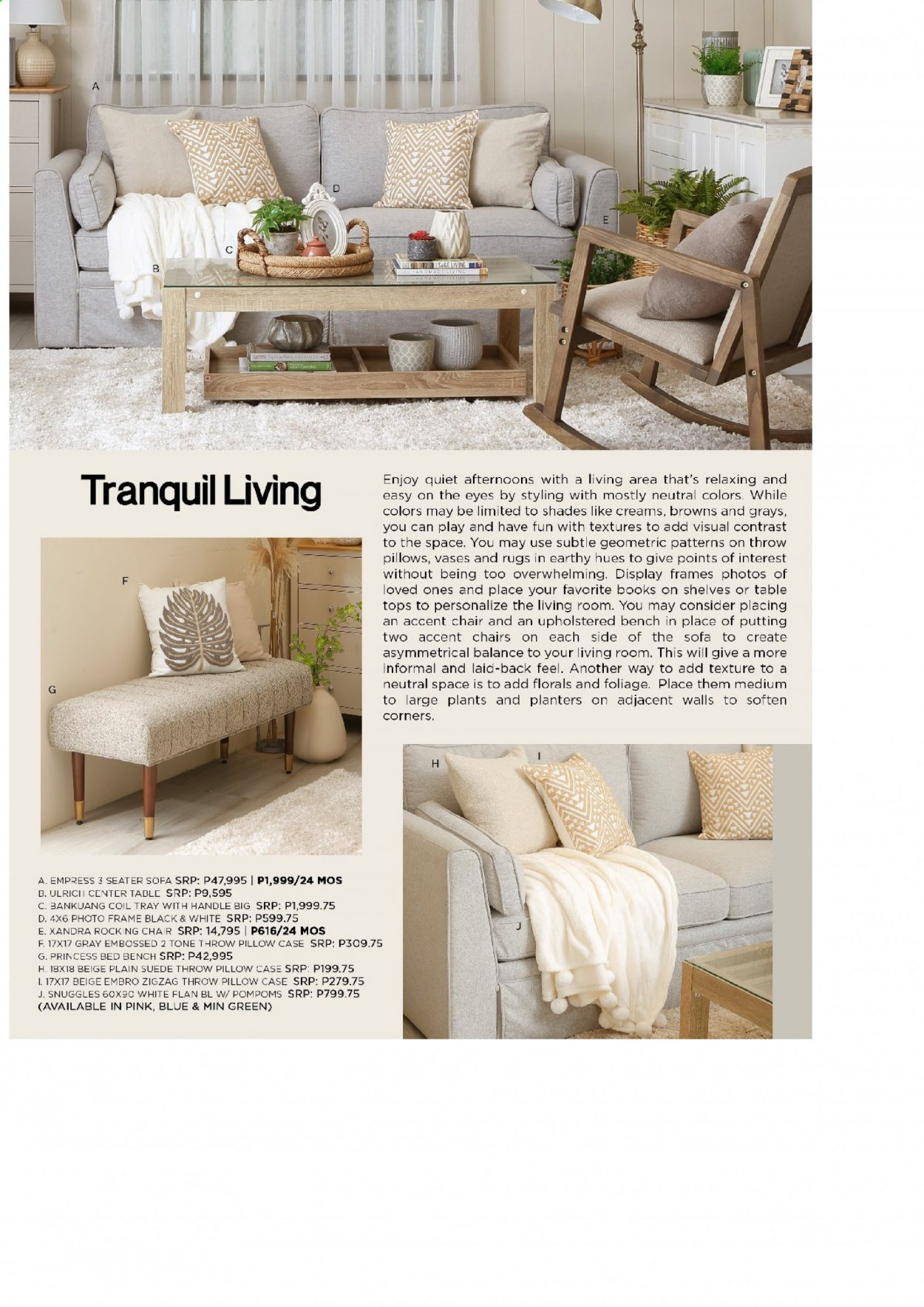 thumbnail - AllHome offer  - 23.3.2021 - 30.6.2021 - Sales products - tray, pillow, photo frame, table, chair, accent chair, sofa, shelves, bed, vase, tops, Pom Poms, princess, rug. Page 47.