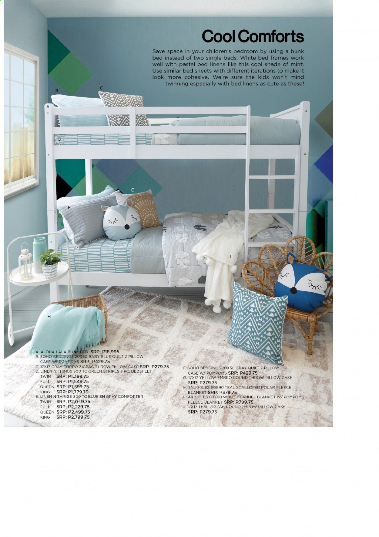 thumbnail - AllHome offer  - 23.3.2021 - 30.6.2021 - Sales products - blanket, comforter, linens, pillow, quilt, bed, Pom Poms. Page 57.