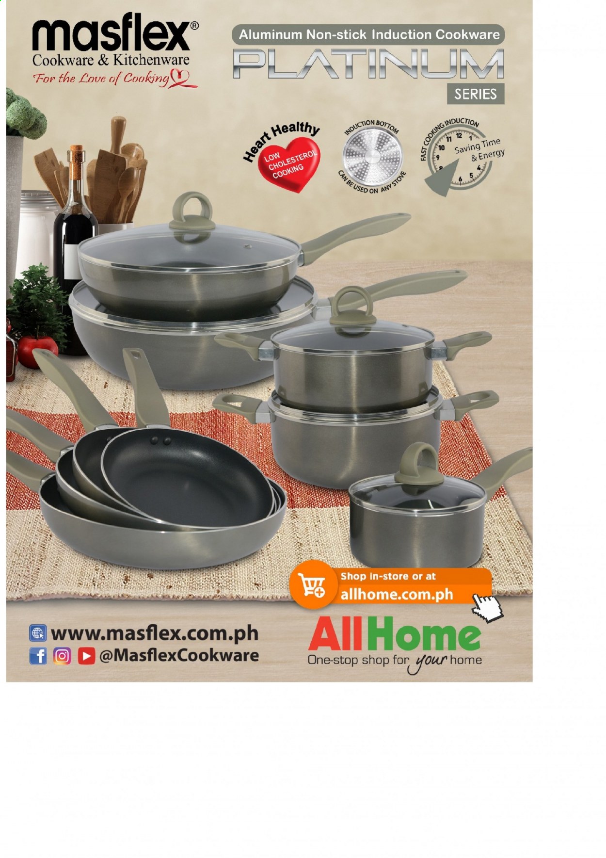 thumbnail - AllHome offer  - 23.3.2021 - 30.6.2021 - Sales products - cookware set, stove. Page 96.