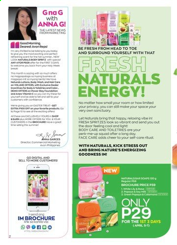 thumbnail - Avon offer  - 1.4.2021 - 30.4.2021 - Sales products - Avon, iWhite, Anew. Page 2.