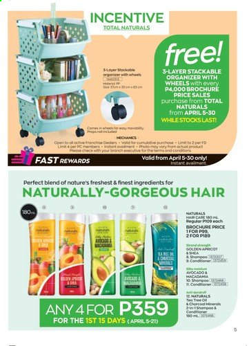 thumbnail - Avon offer  - 1.4.2021 - 30.4.2021 - Sales products - conditioner. Page 5.