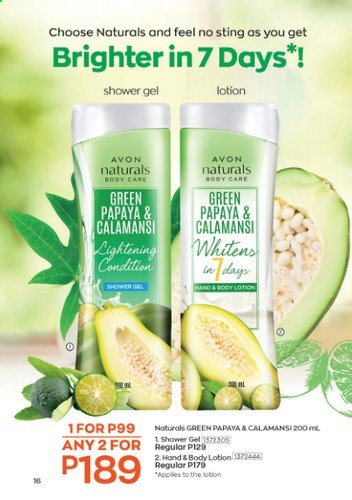 thumbnail - Avon offer  - 1.4.2021 - 30.4.2021 - Sales products - shower gel, Avon, body lotion. Page 18.