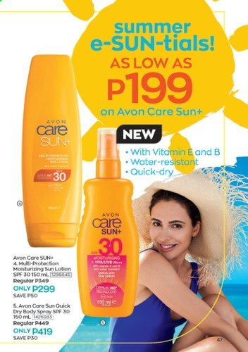 thumbnail - Avon offer  - 1.4.2021 - 30.4.2021 - Sales products - Avon, body lotion, body spray. Page 49.