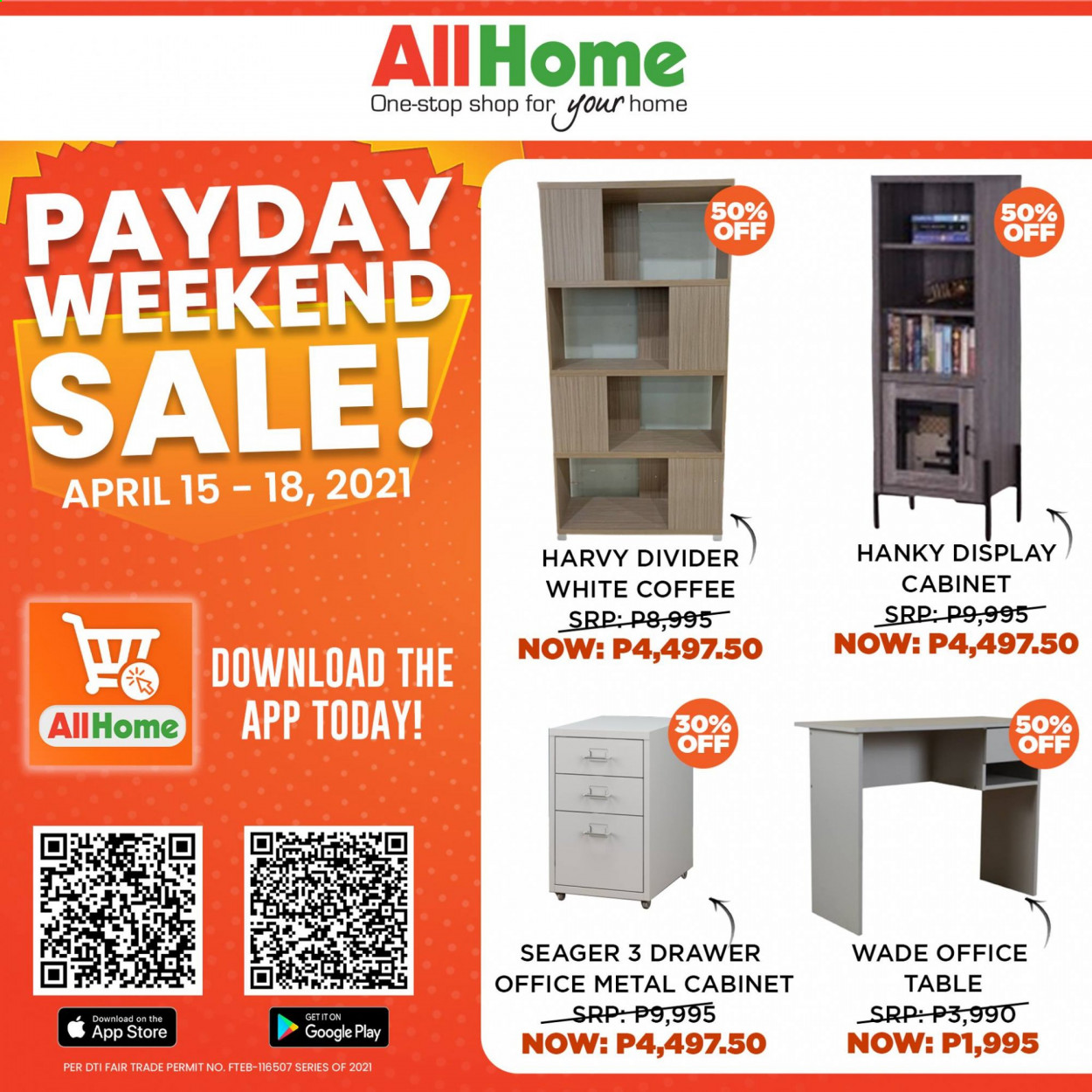 thumbnail - AllHome offer  - 15.4.2021 - 18.4.2021 - Sales products - cabinet, table. Page 6.