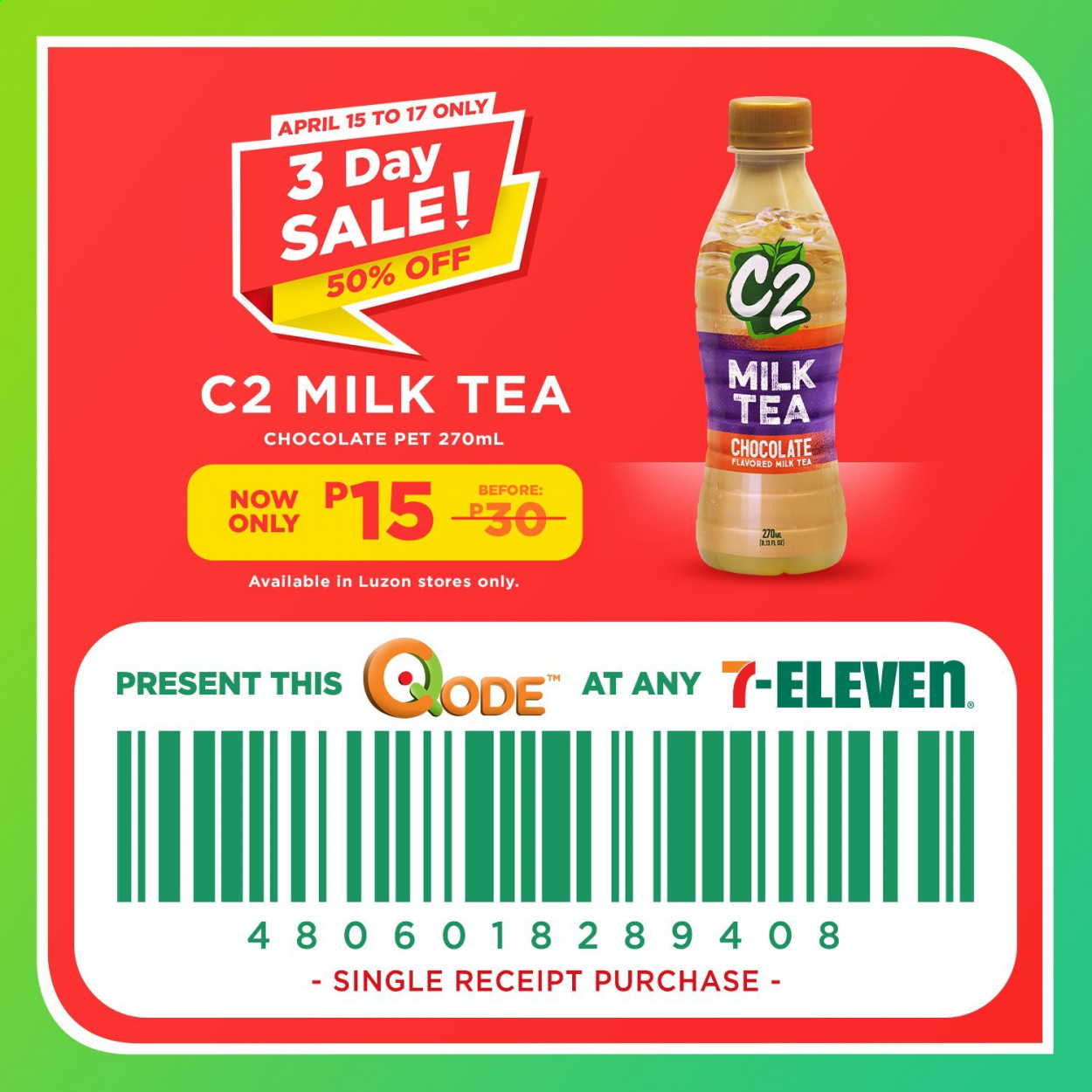thumbnail - 7 Eleven offer  - 15.4.2021 - 17.4.2021 - Sales products - chocolate, tea. Page 2.