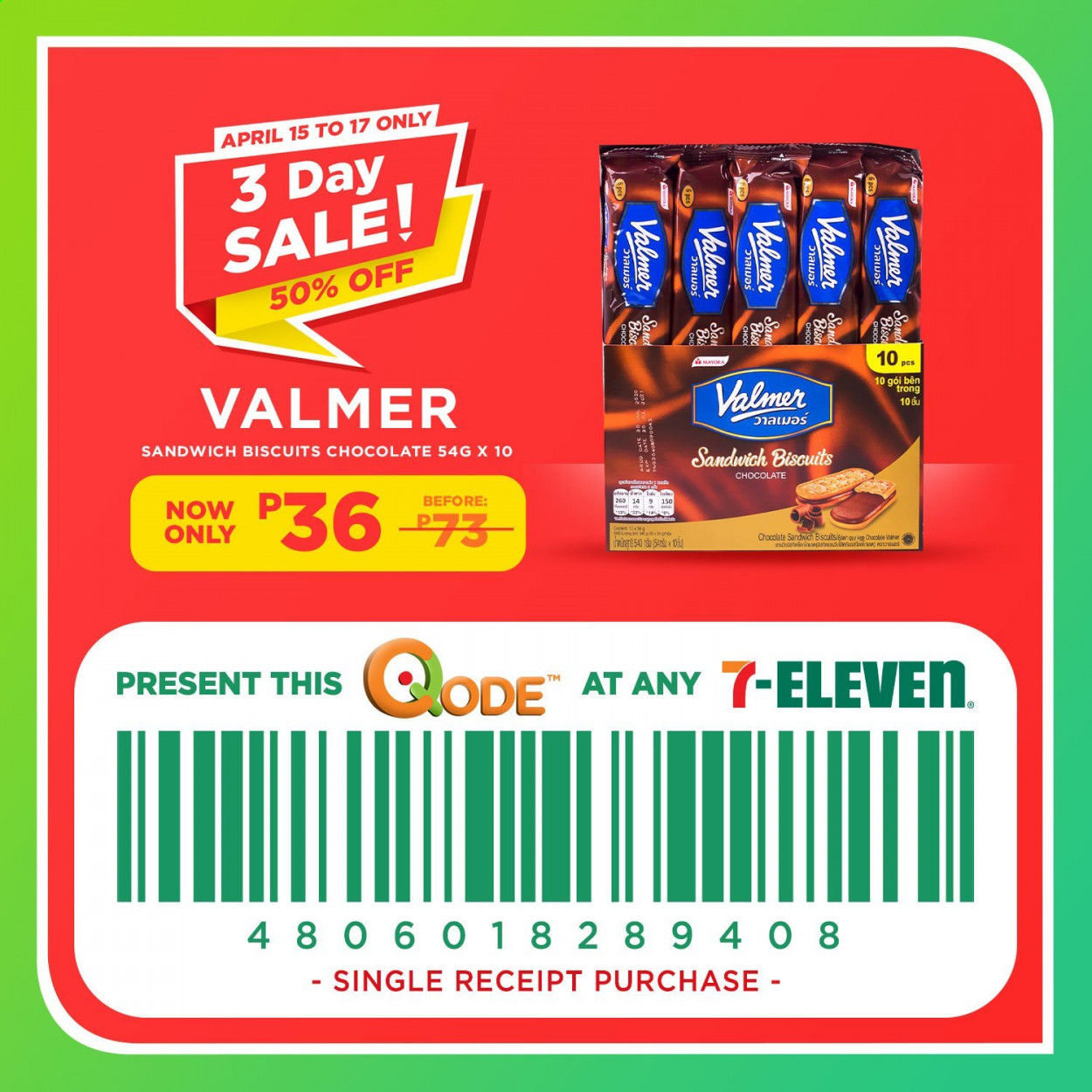 thumbnail - 7 Eleven offer  - 15.4.2021 - 17.4.2021 - Sales products - sandwich, chocolate, biscuit. Page 10.
