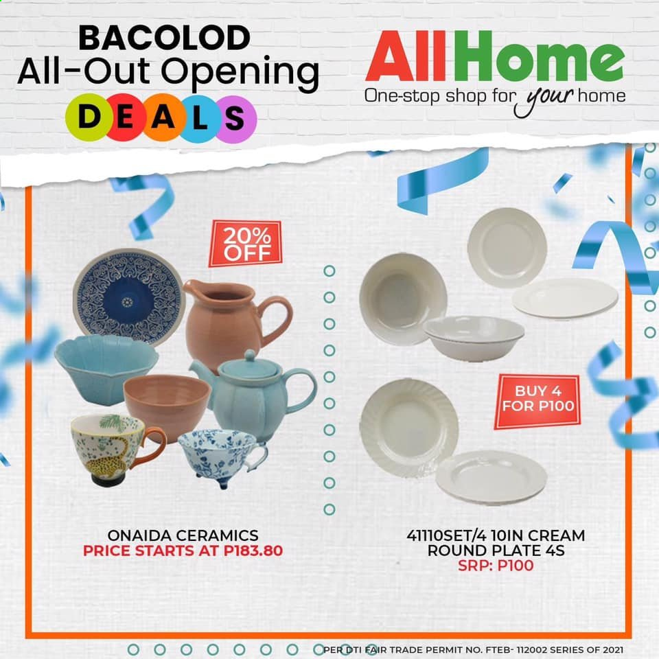 thumbnail - AllHome offer  - 18.4.2021 - 17.5.2021 - Sales products - plate. Page 7.