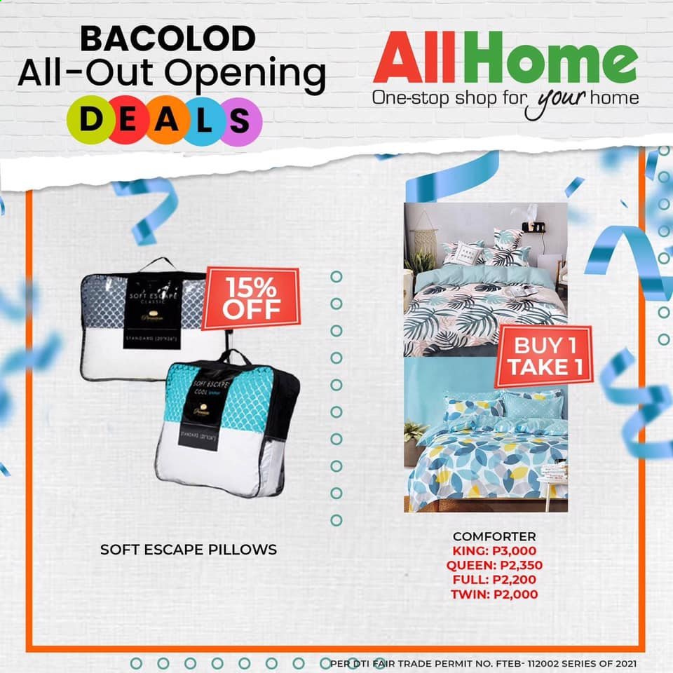 thumbnail - AllHome offer  - 18.4.2021 - 17.5.2021 - Sales products - comforter, pillow. Page 8.