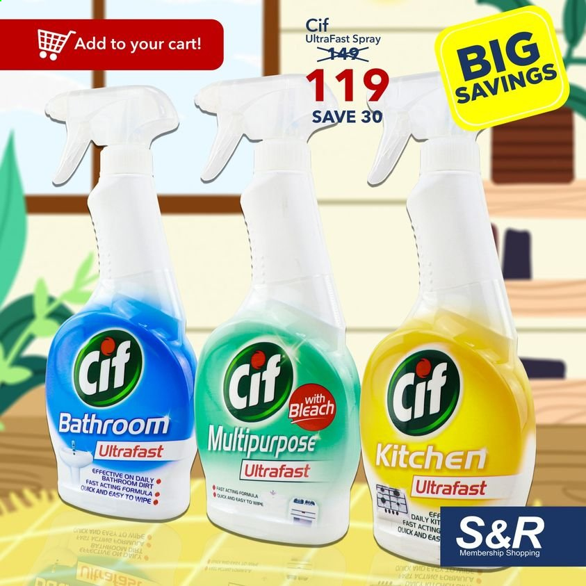 thumbnail - S&R Membership Shopping offer  - Sales products - bleach, Cif, cart. Page 4.