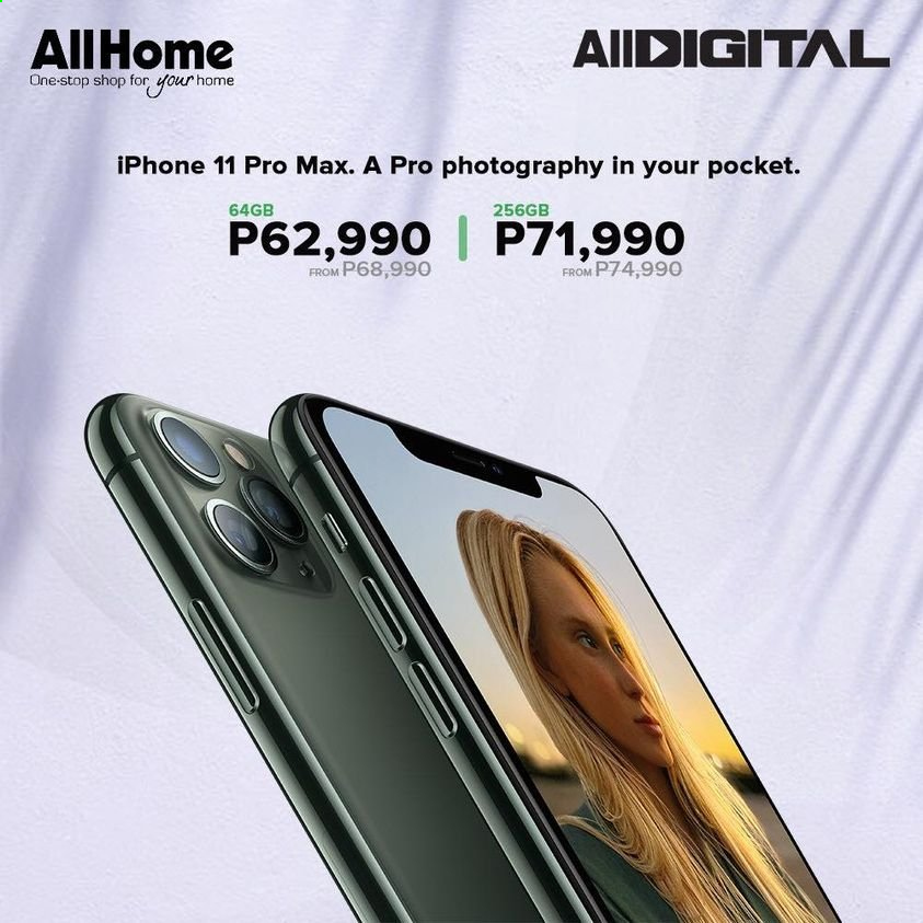 thumbnail - AllHome offer  - Sales products - iPhone, iPhone 11, iPhone 11 Pro, iPhone 11 Pro Max. Page 1.