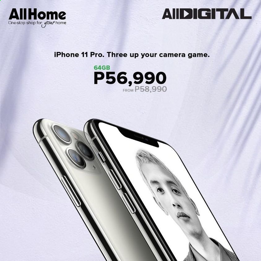 thumbnail - AllHome offer  - Sales products - iPhone, iPhone 11, iPhone 11 Pro, camera. Page 2.