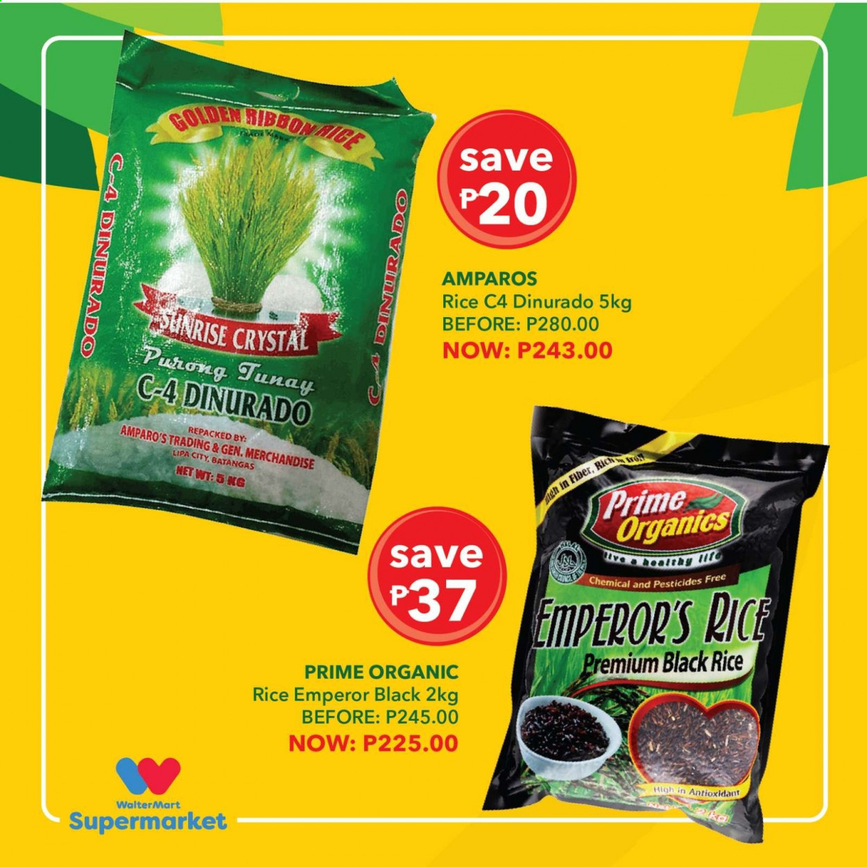 thumbnail - Walter Mart offer  - 29.4.2021 - 2.5.2021 - Sales products - rice. Page 3.