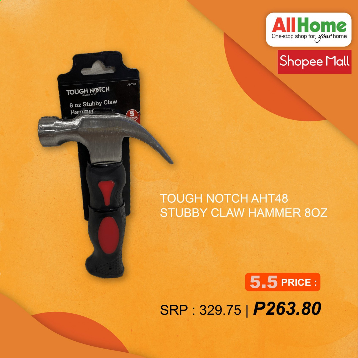 thumbnail - AllHome offer  - 5.5.2021 - 5.5.2021 - Sales products - hammer, claw hammer. Page 5.