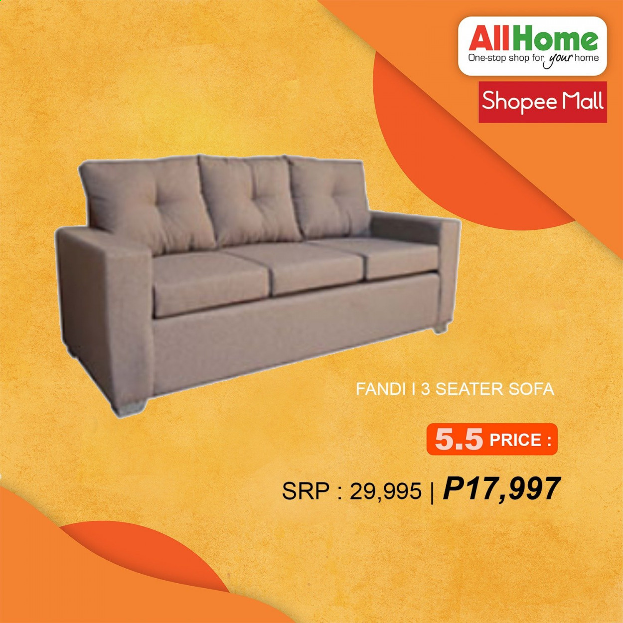 thumbnail - AllHome offer  - 5.5.2021 - 5.5.2021 - Sales products - sofa. Page 11.