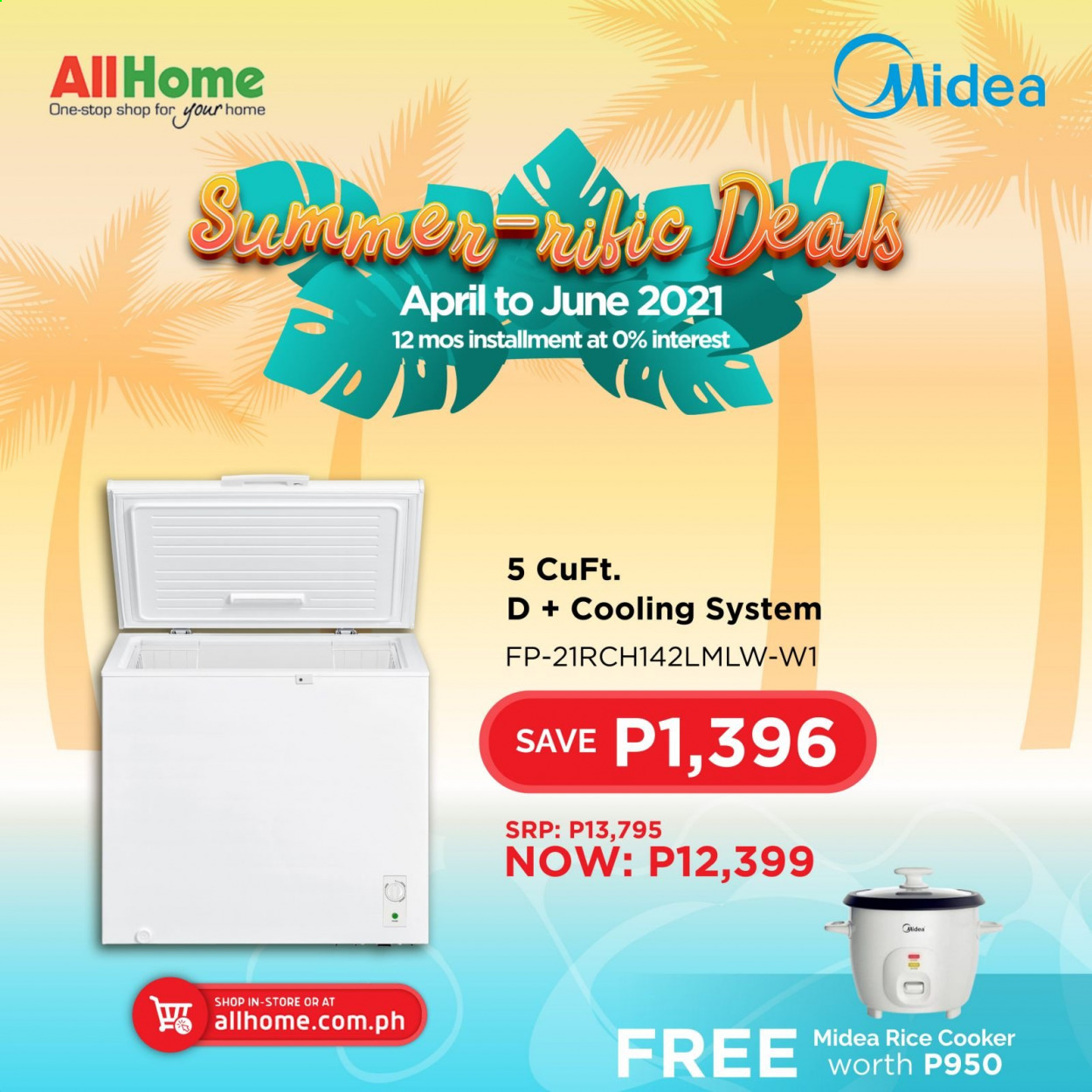 thumbnail - AllHome offer  - Sales products - rice cooker, Midea. Page 1.