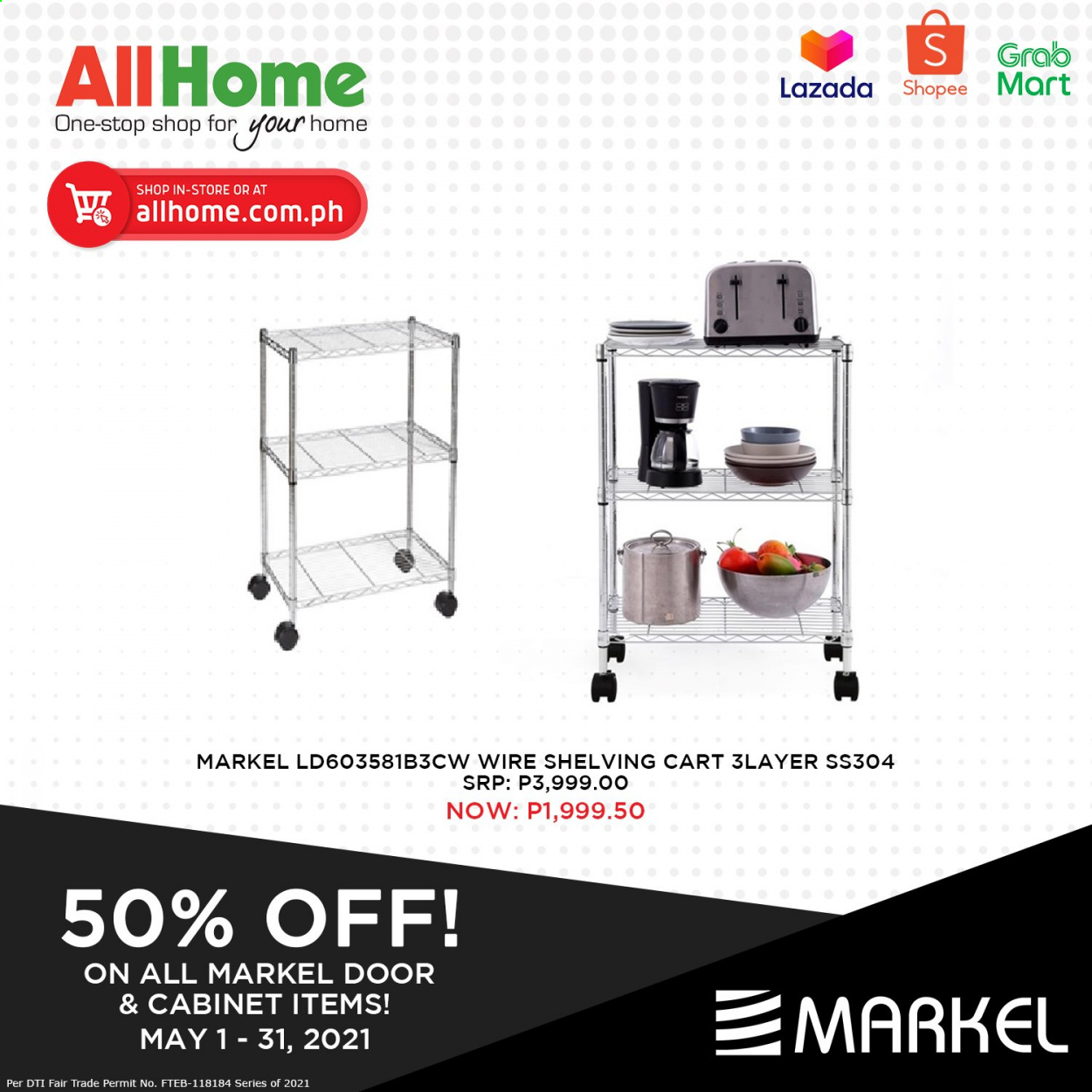 thumbnail - AllHome offer  - Sales products - cabinet, cart. Page 1.