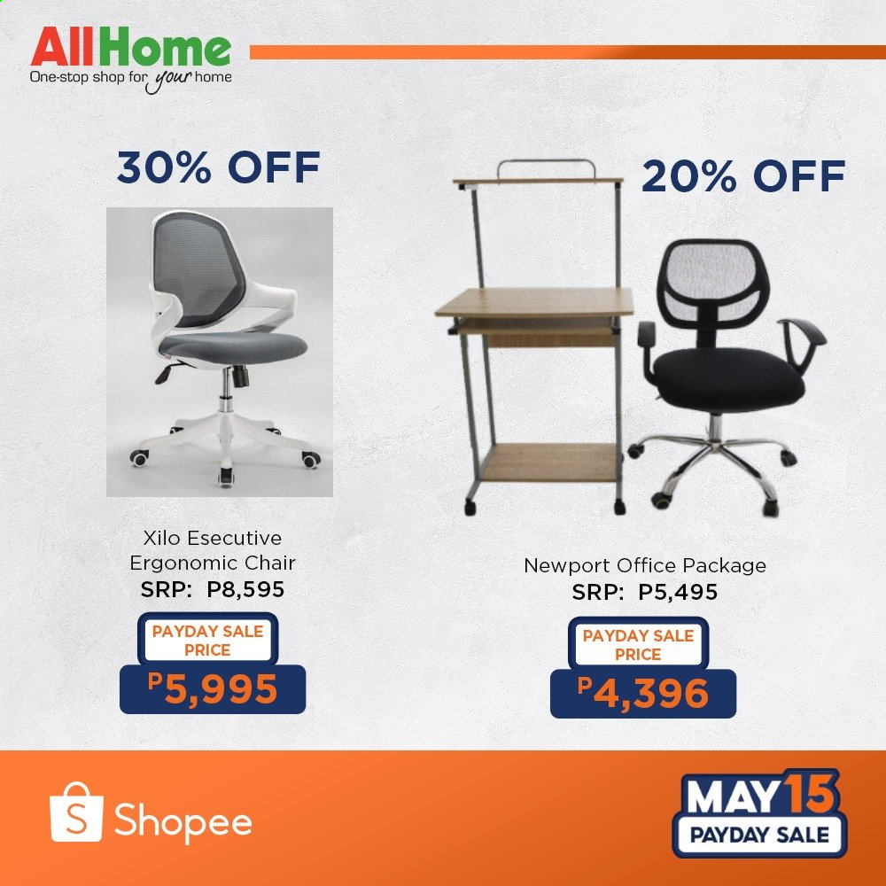 thumbnail - AllHome offer  - 15.5.2021 - 19.5.2021 - Sales products - chair. Page 5.