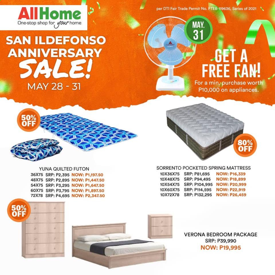 thumbnail - AllHome offer  - 28.5.2021 - 31.5.2021 - Sales products - mattress. Page 3.