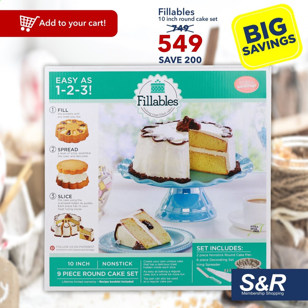 thumbnail - S&R Membership Shopping offer  - Sales products - pan, cake pan, cart. Page 6.